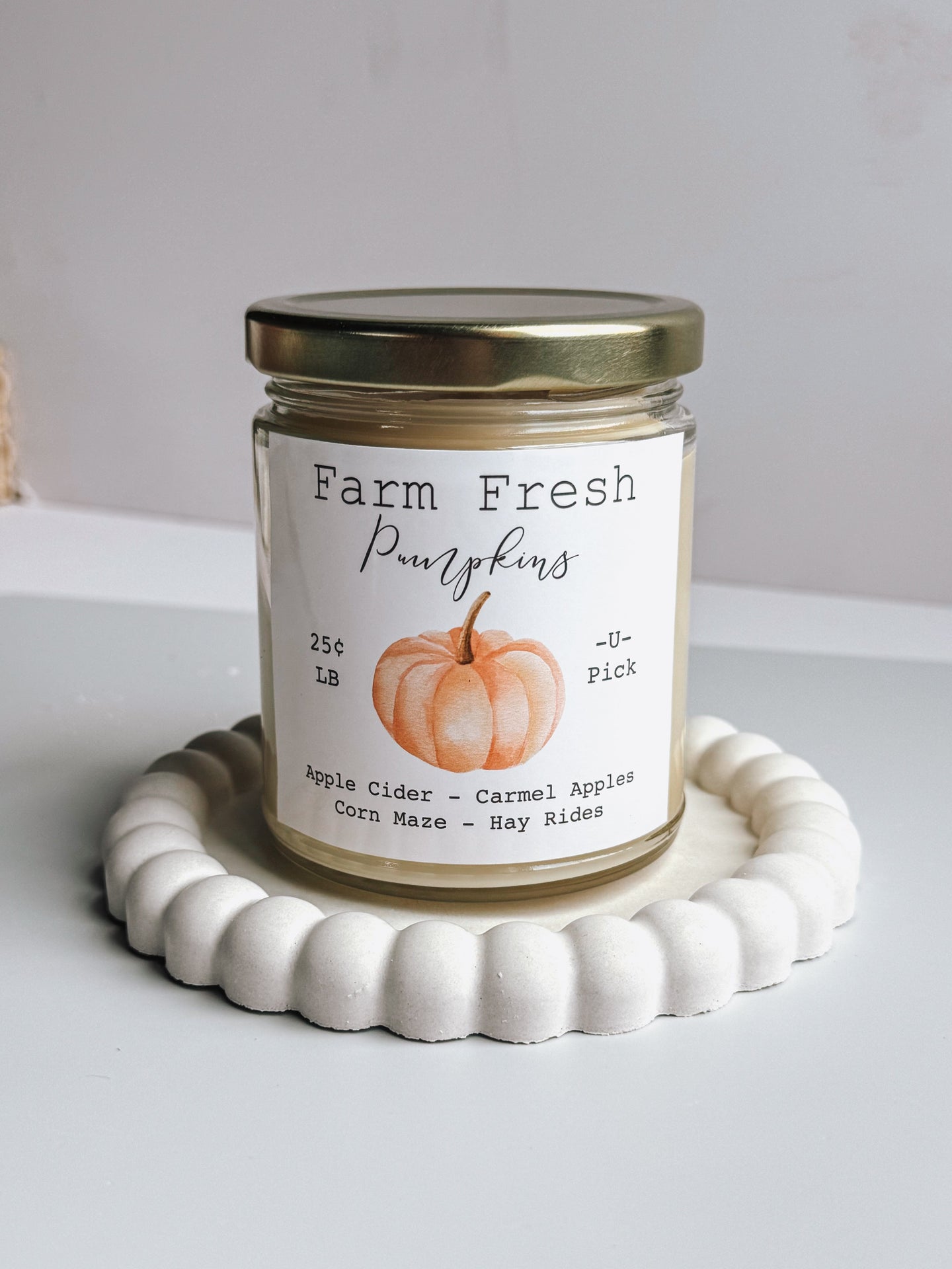 Farm Fresh Pumpkin Candle | Fall Farmhouse Decor Thegiftgalashop